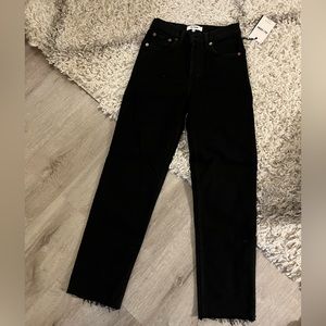 NWT re/done 70s stove pipe, color noir (black). Size 24.